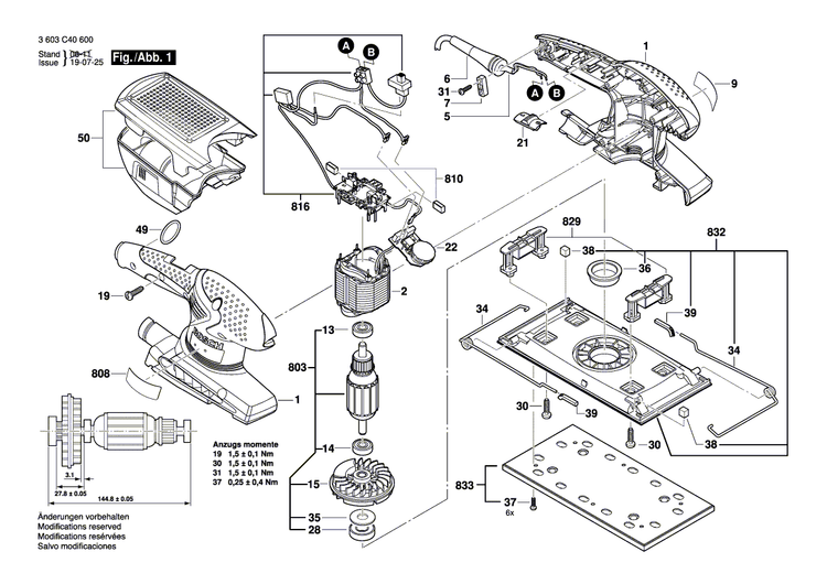 New Genuine Bosch 160111A2W6 Nameplate
