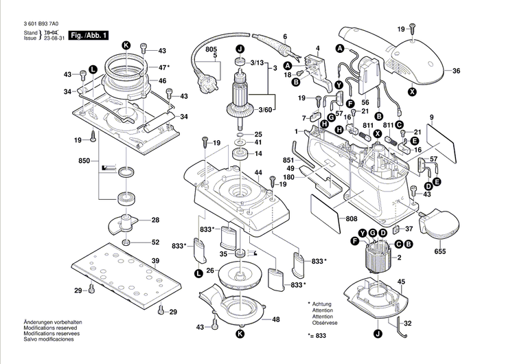 New Genuine Bosch 160111A346 Nameplate
