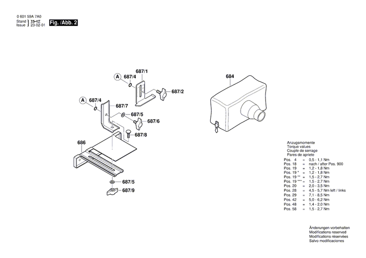 New Genuine Bosch 160111A36V Nameplate