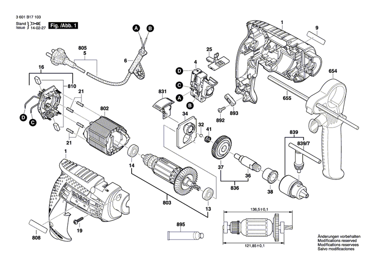 New Genuine Bosch 160111A3YU Nameplate