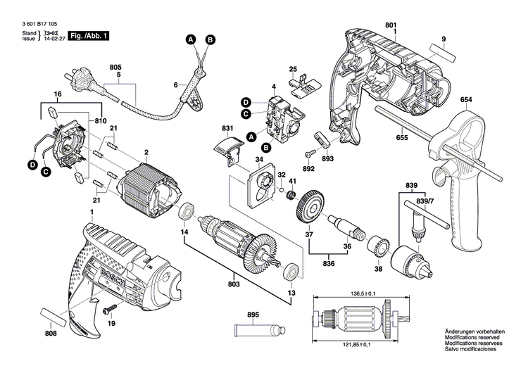 New Genuine Bosch 160111A3YV Nameplate