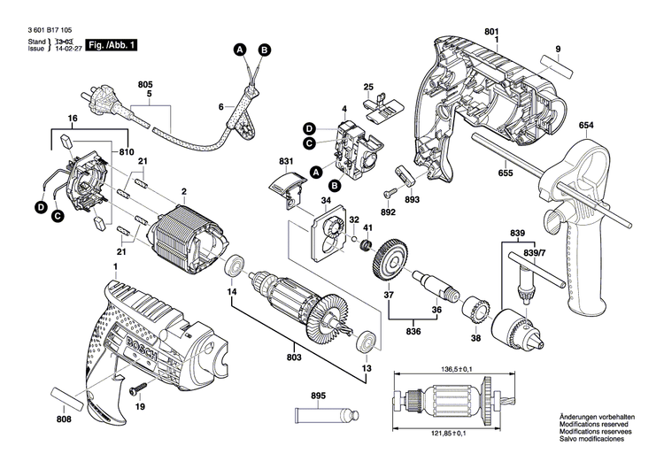 New Genuine Bosch 160111A3Z7 Nameplate