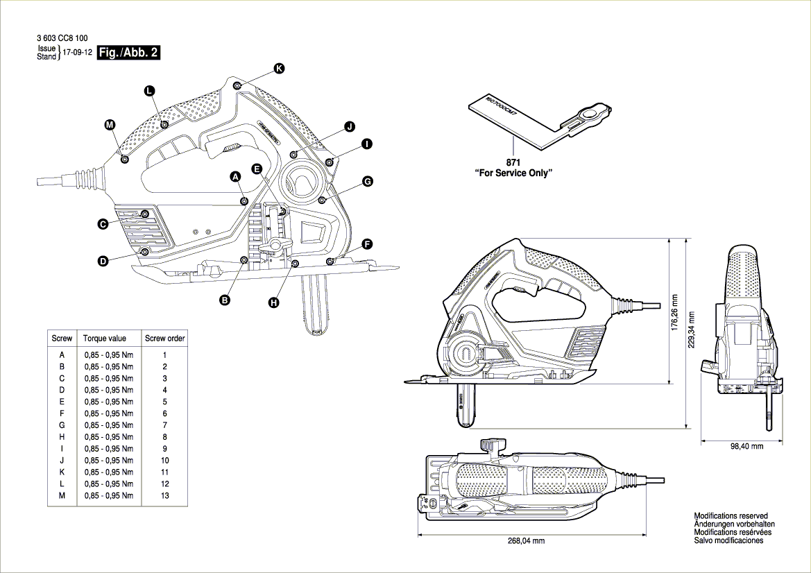 New Genuine Bosch 160111A51H Nameplate