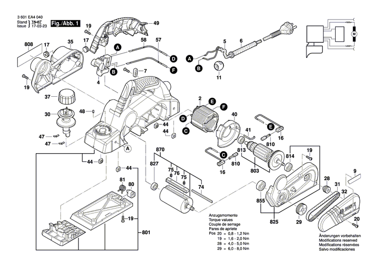 New Genuine Bosch 160111A536 Nameplate