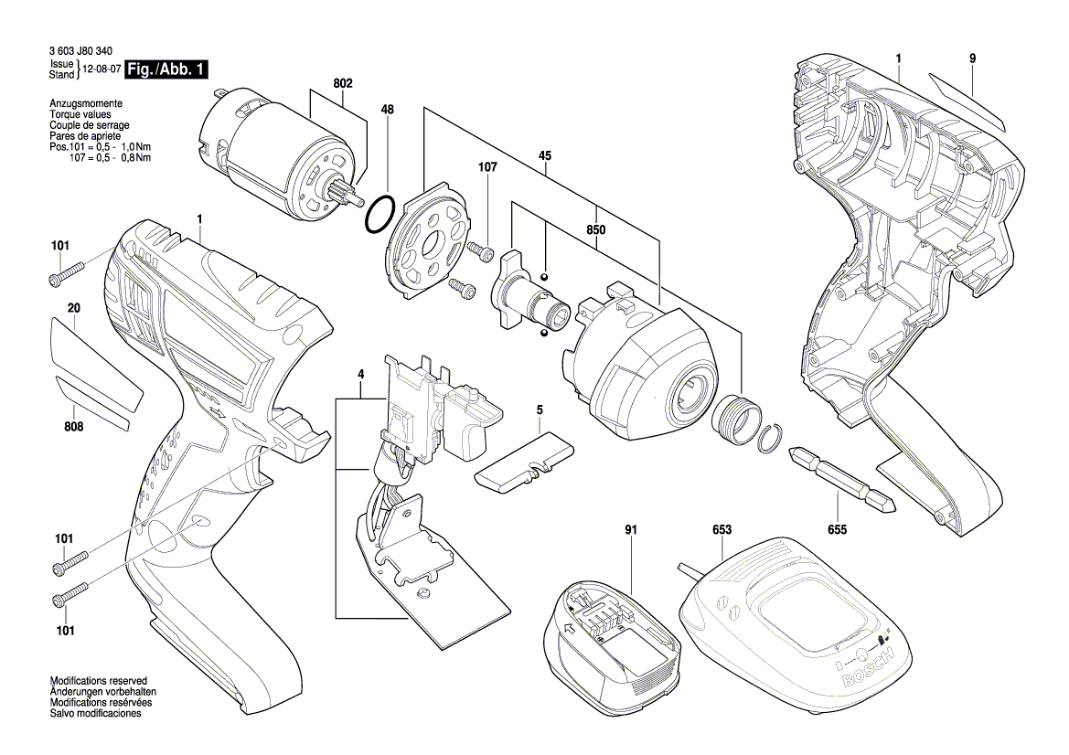 New Genuine Bosch 160111A5DC Nameplate
