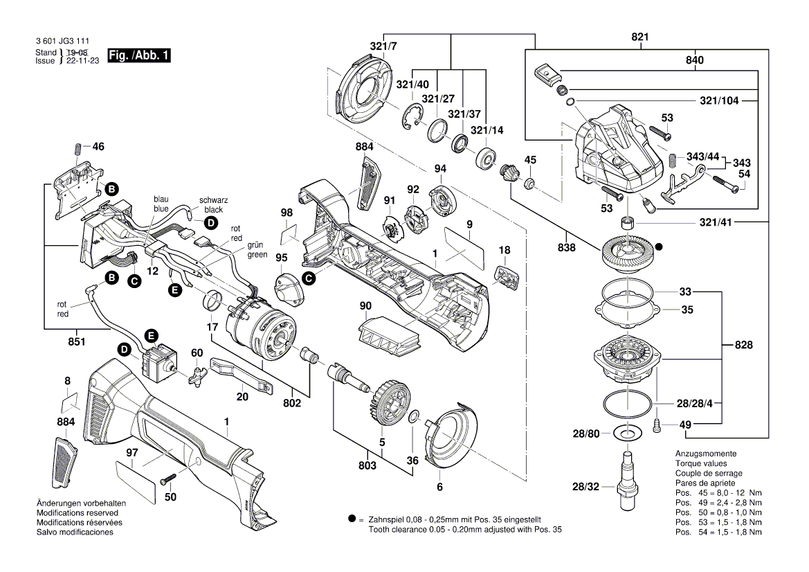 New Genuine Bosch 160111A62Z Nameplate