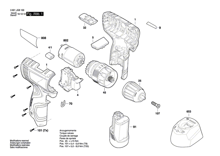 New Genuine Bosch 160111A6LJ Nameplate