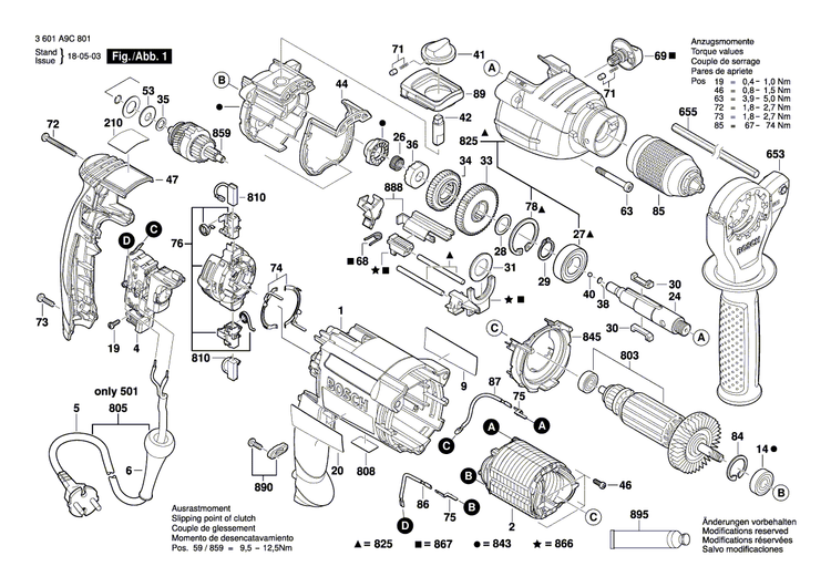 New Genuine Bosch 160111A6WR Manufacturer's nameplate