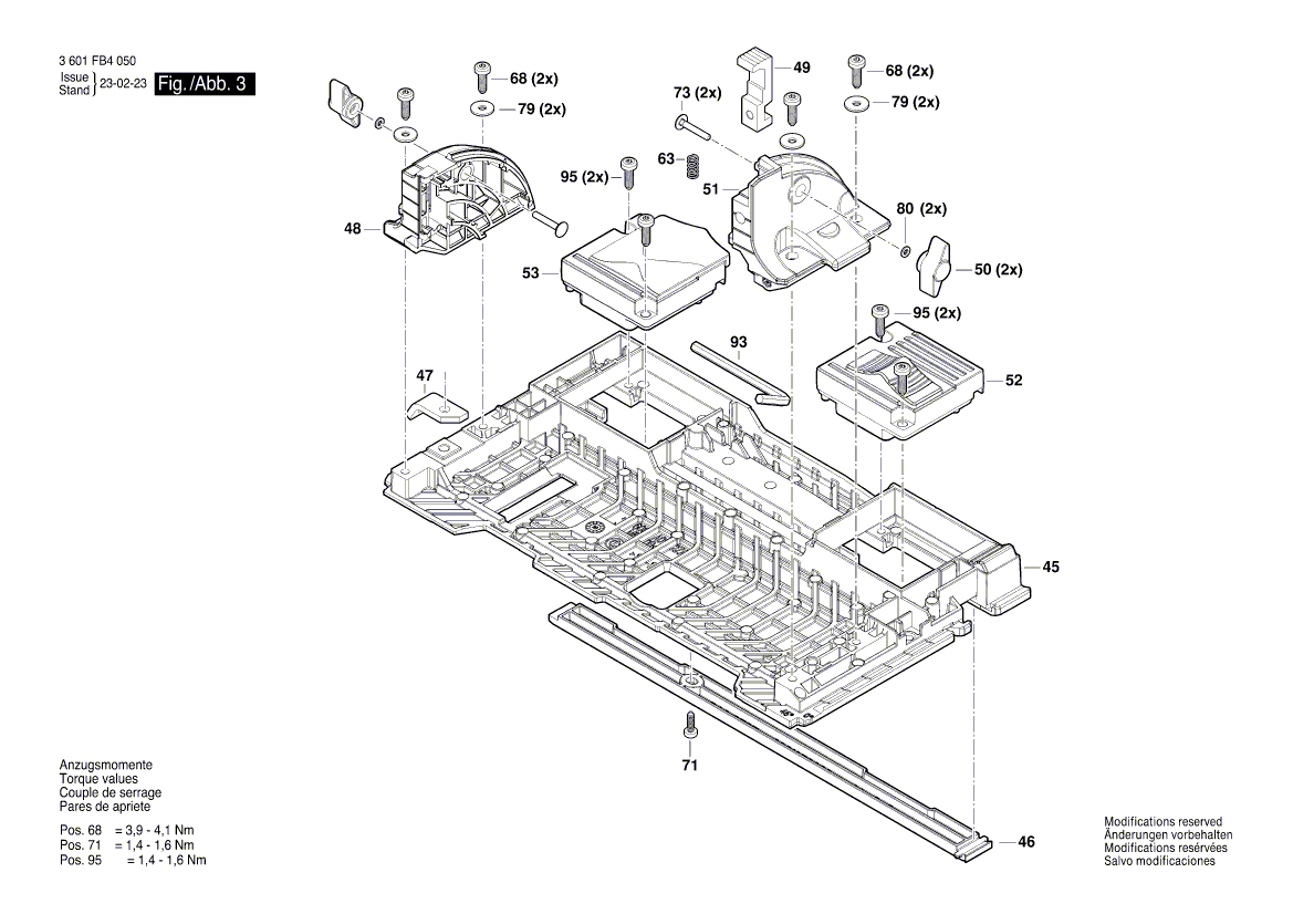 New Genuine Bosch 160111A800 Nameplate