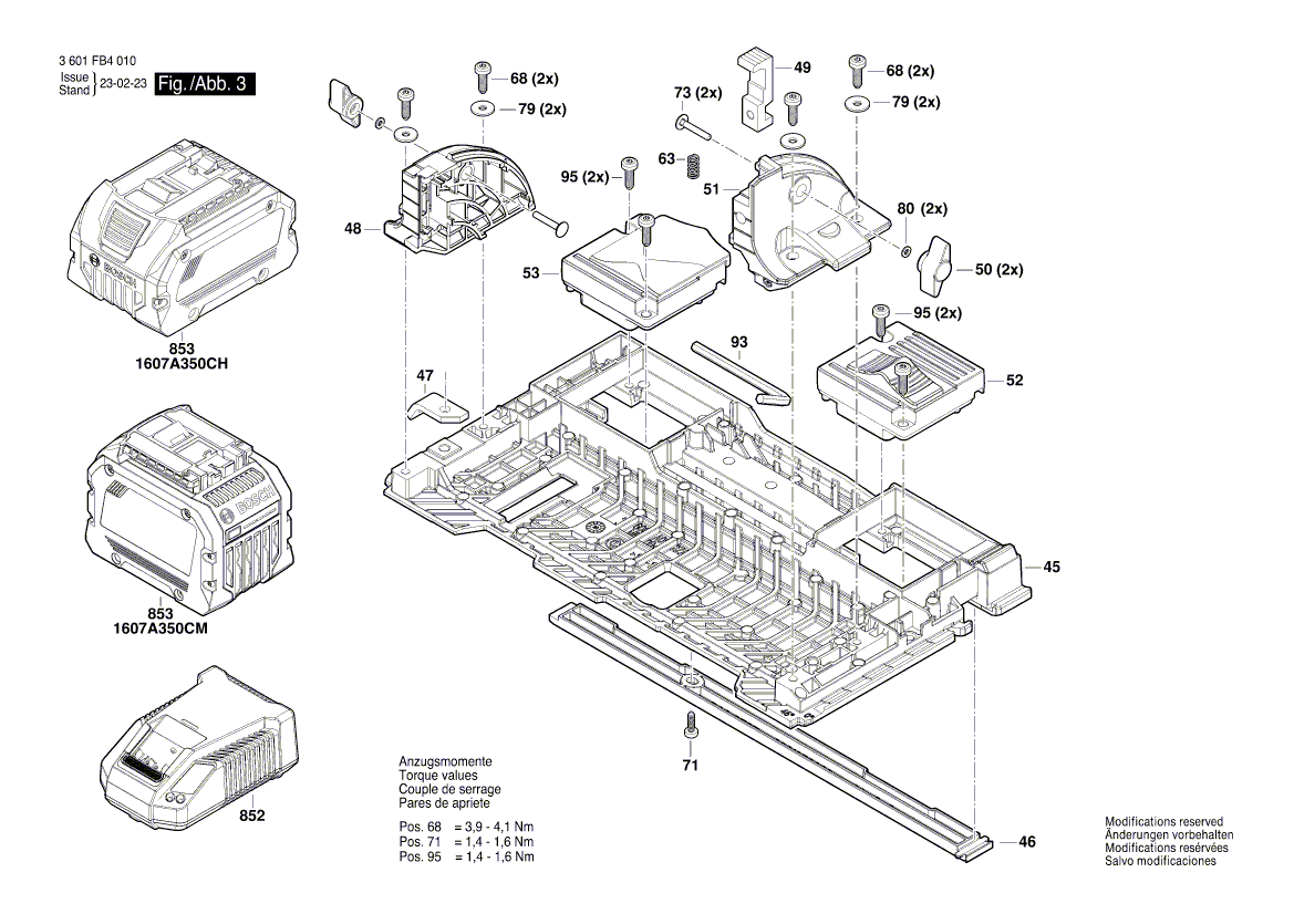 New Genuine Bosch 160111A803 Nameplate