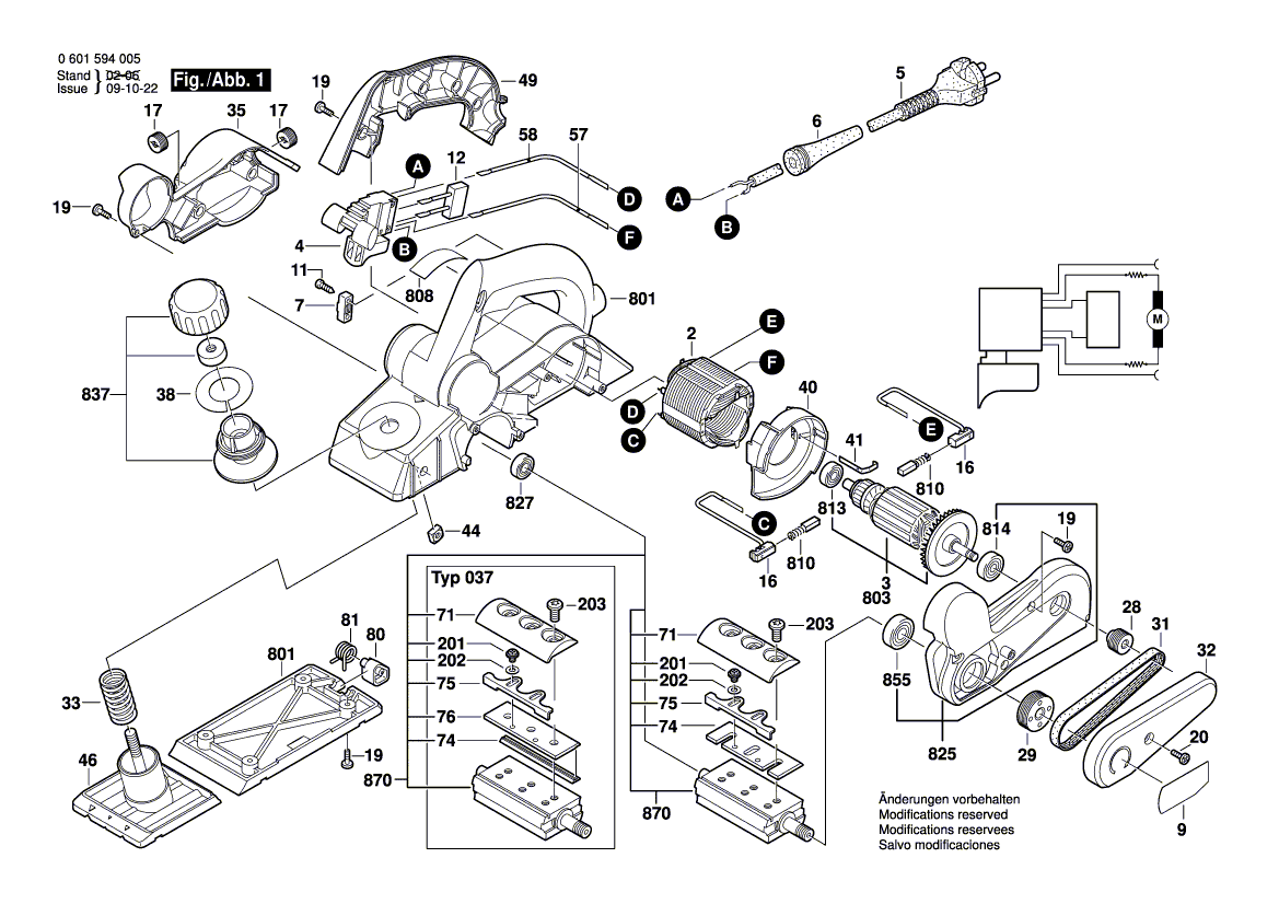 New Genuine Bosch 160111A833 Nameplate