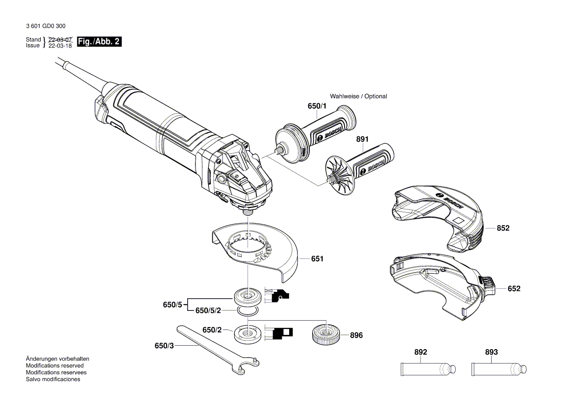 New Genuine Bosch 160111A9GG Nameplate