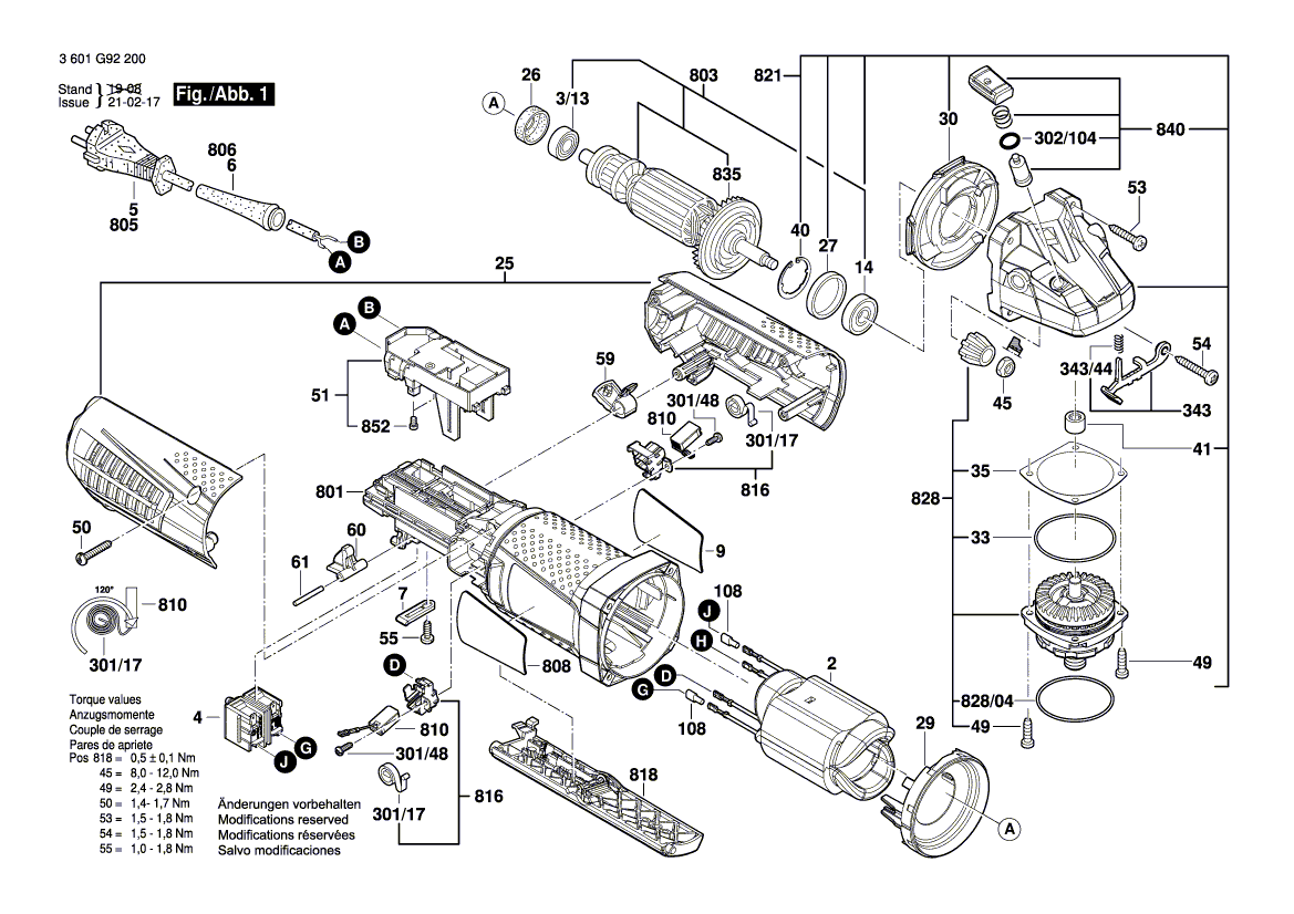New Genuine Bosch 160111C008 Manufacturer's nameplate