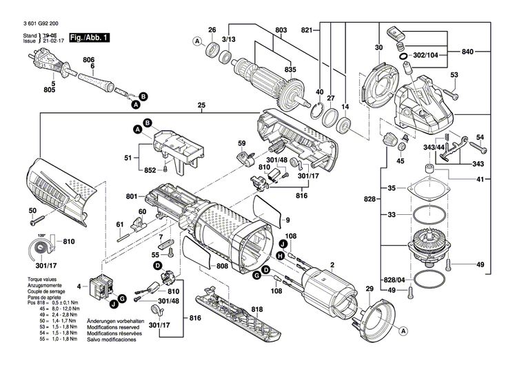 New Genuine Bosch 160111C008 Manufacturer's nameplate