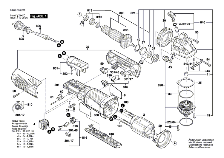 New Genuine Bosch 160111C00B Manufacturer's nameplate