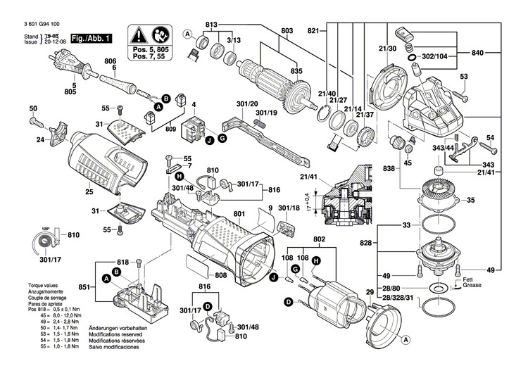 New Genuine Bosch 160111C01X Manufacturer's nameplate
