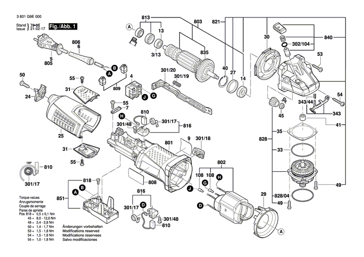 New Genuine Bosch 160111C07W Manufacturer's nameplate