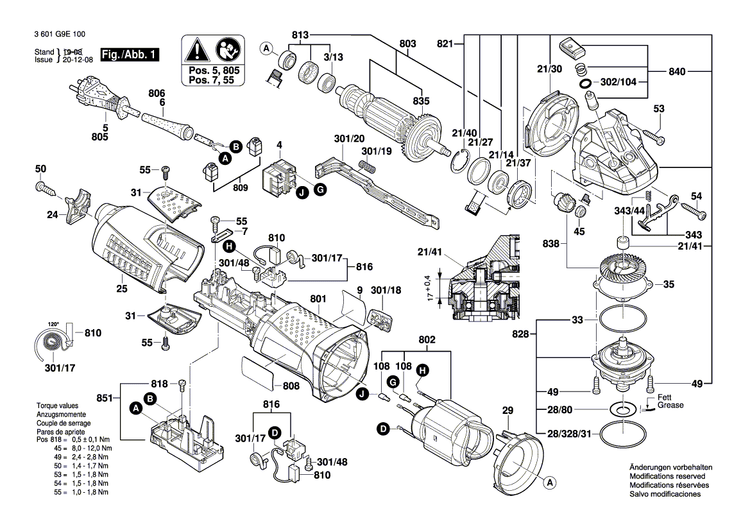 New Genuine Bosch 160111C081 Manufacturer's nameplate
