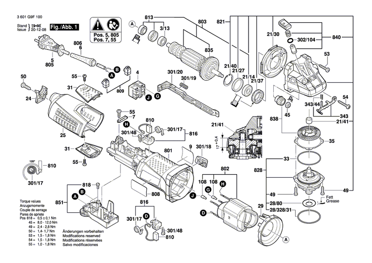 New Genuine Bosch 160111C083 Manufacturer's nameplate