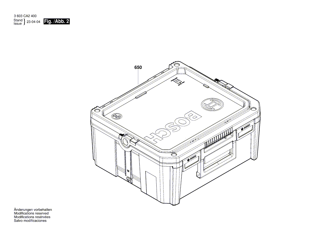 New Genuine Bosch 160111C0K2 Nameplate