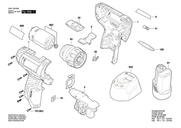 New Genuine Bosch 160111C12J Manufacturer's nameplate