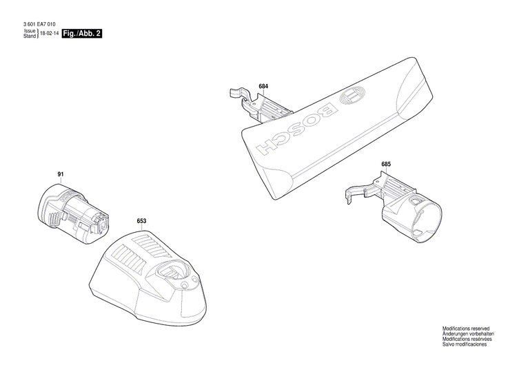 New Genuine Bosch 160111C24U Manufacturer's nameplate