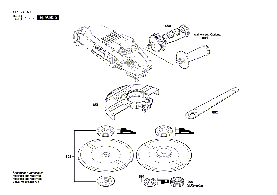 New Genuine Bosch 160111C281 Manufacturer's nameplate