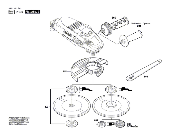New Genuine Bosch 160111C281 Manufacturer's nameplate