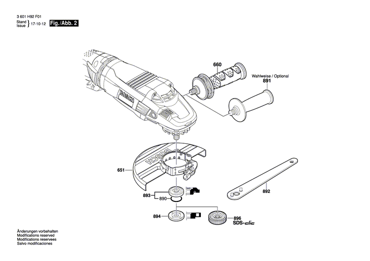 New Genuine Bosch 160111C284 Manufacturer's nameplate