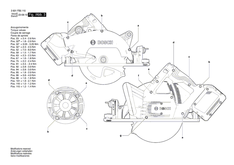 New Genuine Bosch 160111C2YL Warning Plate
