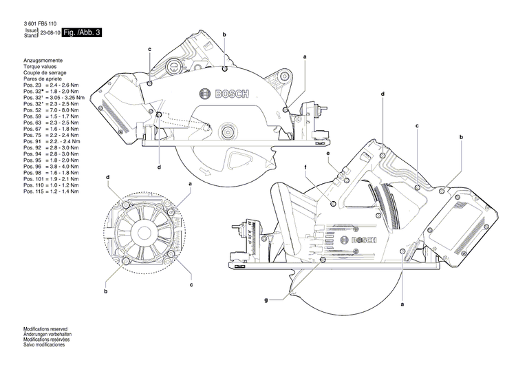 New Genuine Bosch 160111C2YN Warning Plate
