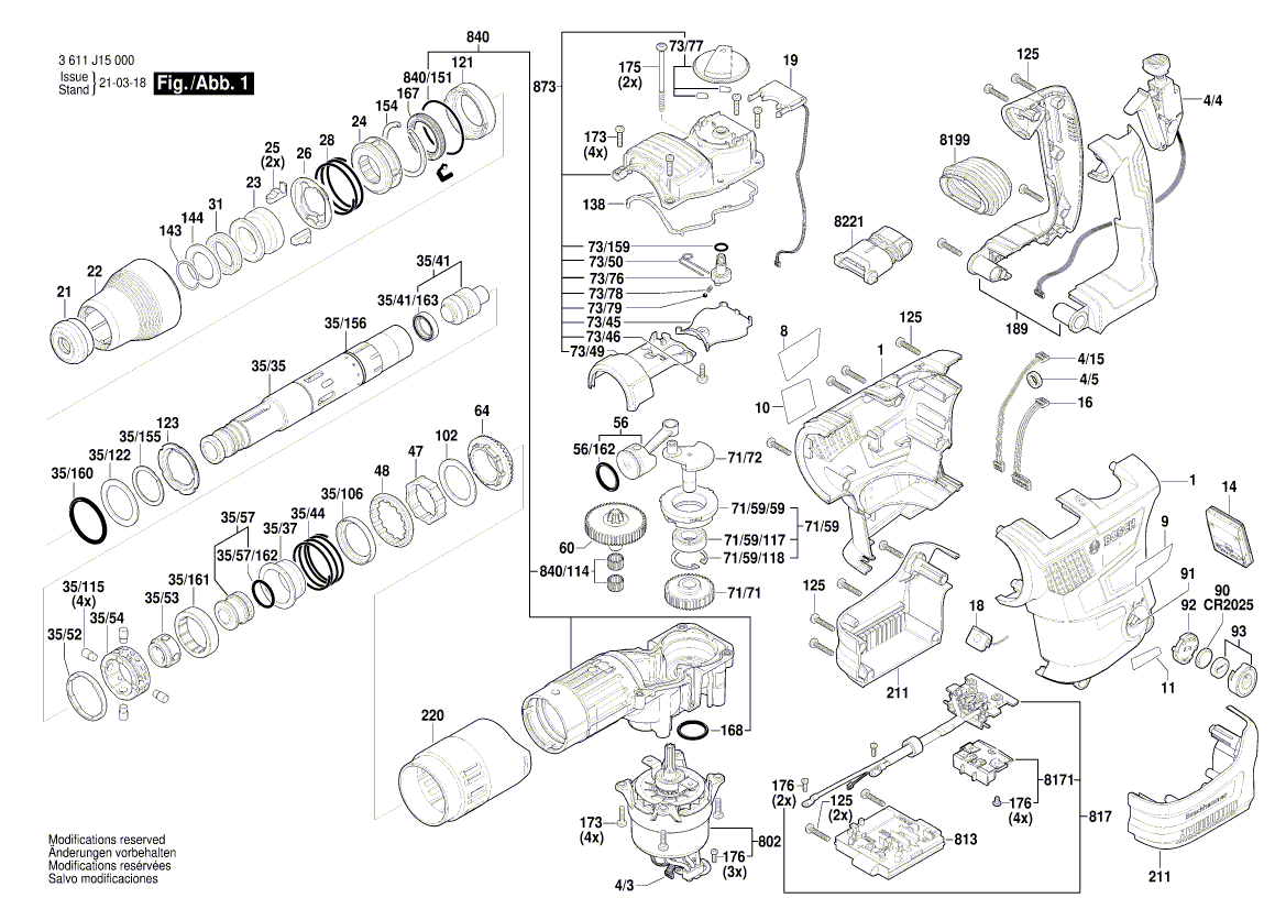 New Genuine Bosch 160111C326 Manufacturer's nameplate