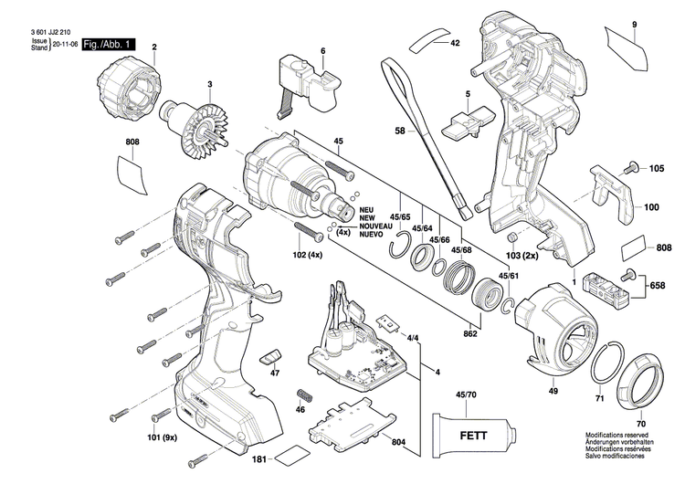 New Genuine Bosch 160111C32G Manufacturer's nameplate