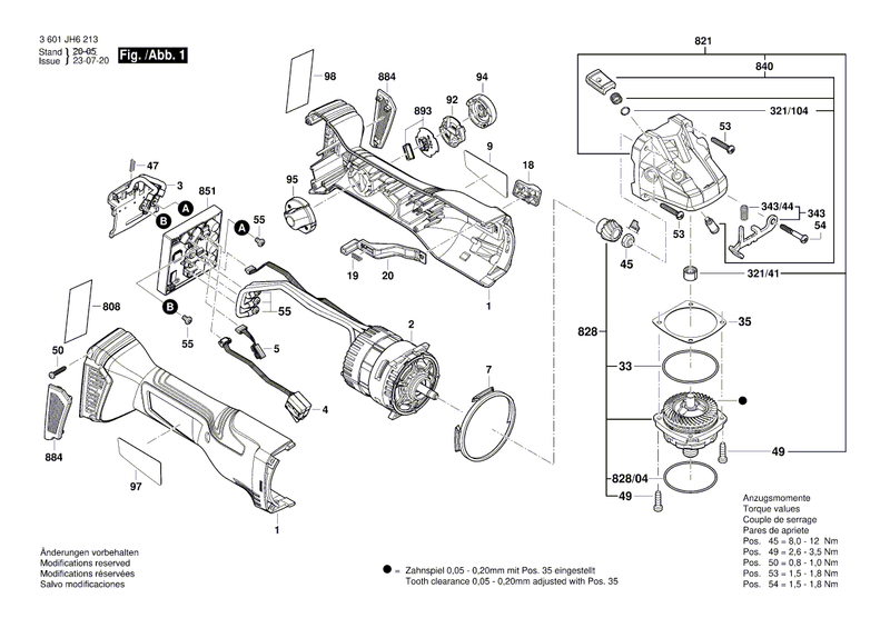 New Genuine Bosch 160111C32V Warning Plate