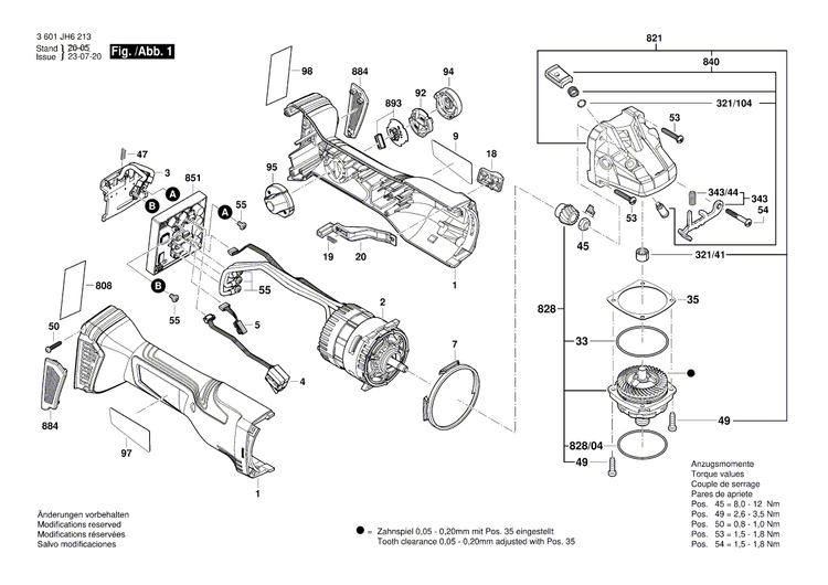 New Genuine Bosch 160111C32V Warning Plate