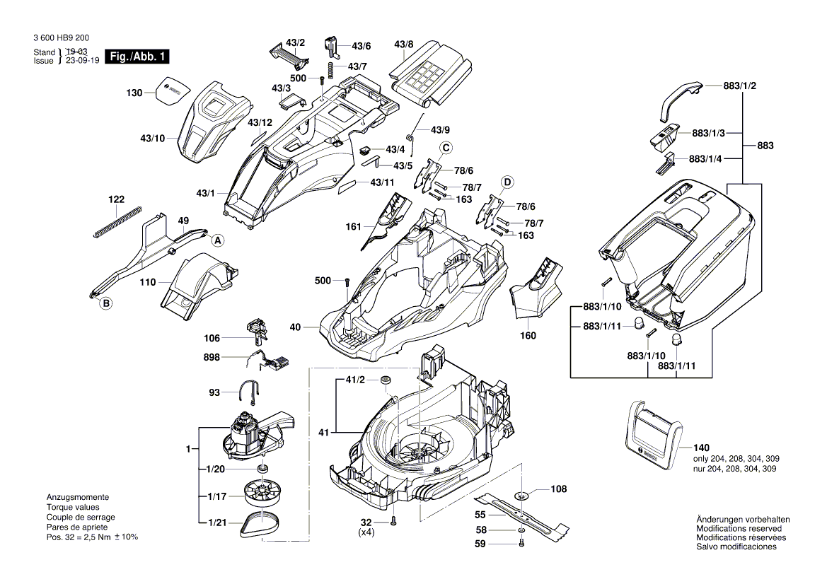 New Genuine Bosch 160111C3G3 Sticker