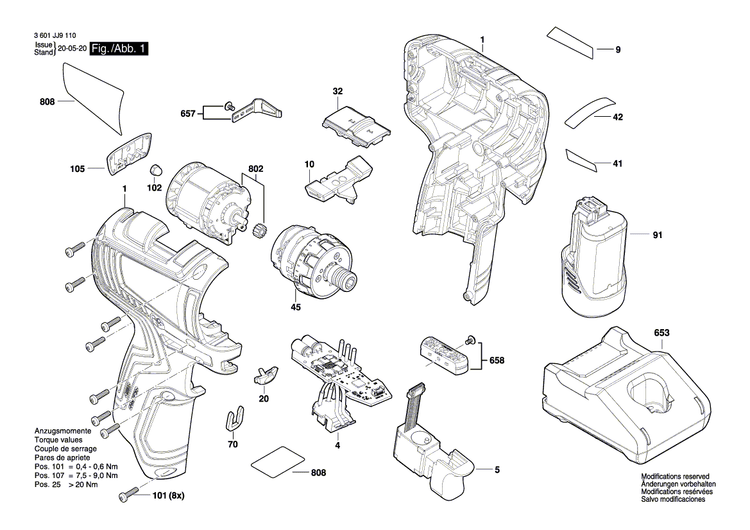New Genuine Bosch 160111C3N8 Manufacturer's nameplate
