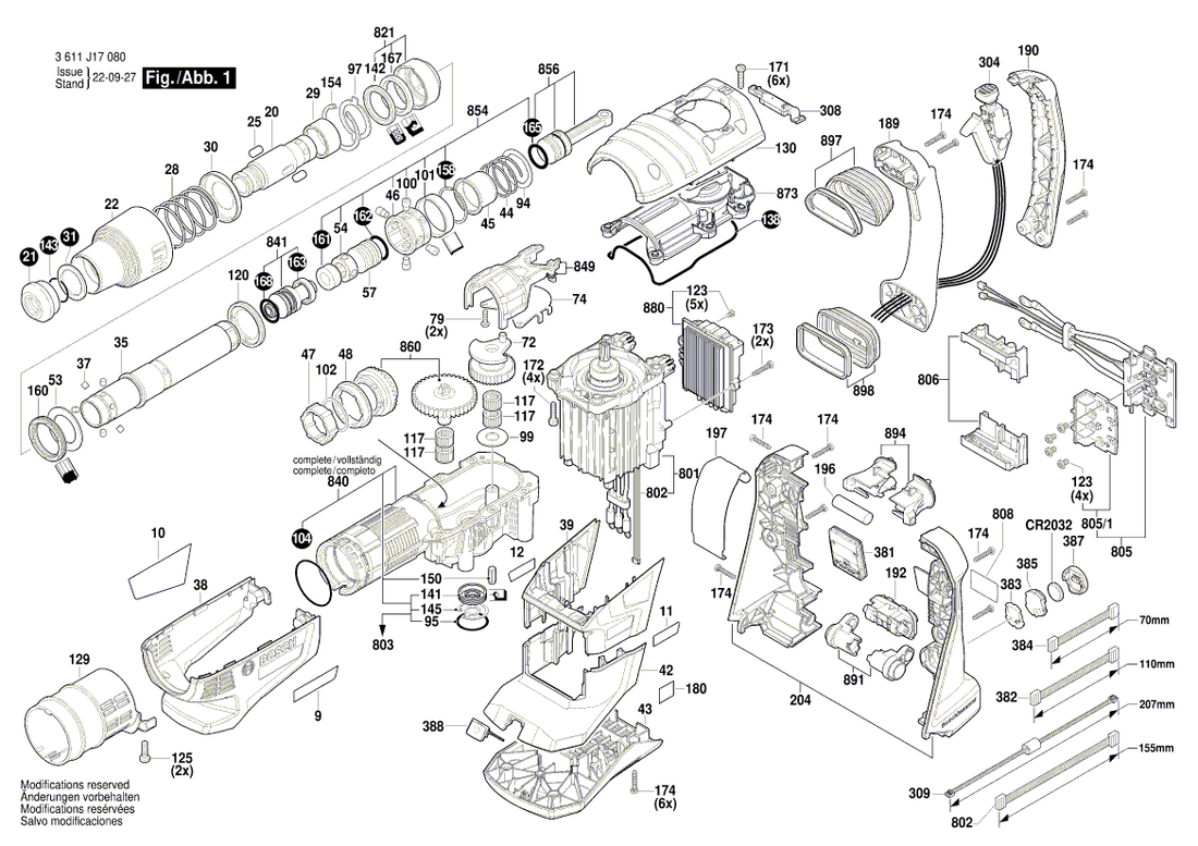 New Genuine Bosch 160111C3PE Sticker