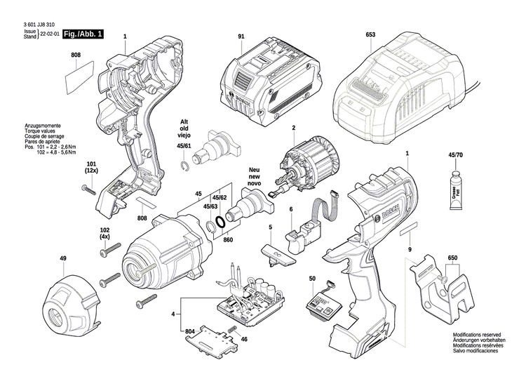 New Genuine Bosch 160111C3U4 Manufacturer's nameplate