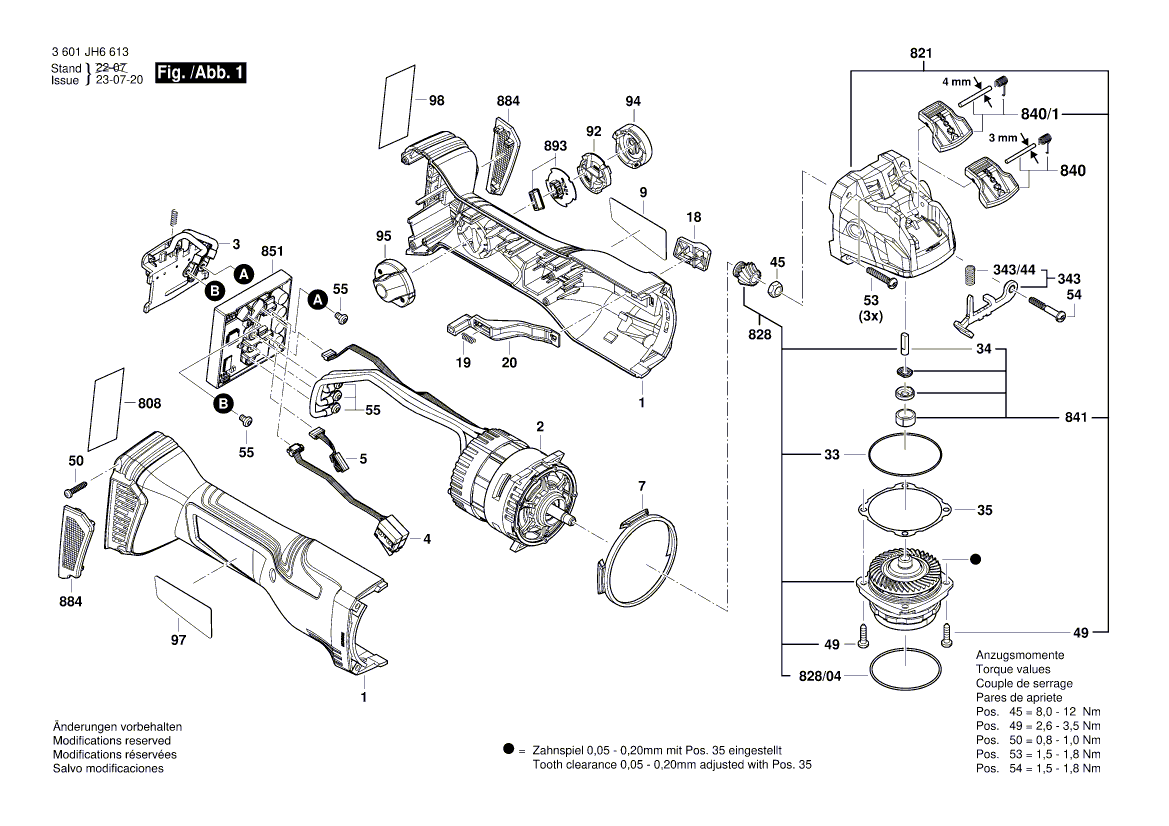 New Genuine Bosch 160111C3XR Warning Plate