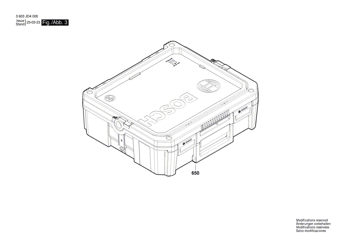 New Genuine Bosch 160111C40Y Manufacturer's nameplate