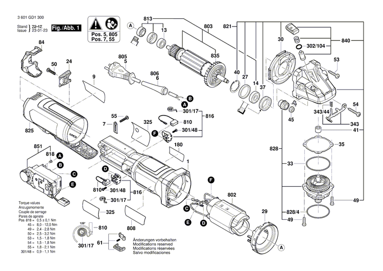 New Genuine Bosch 160111C45Z Sticker