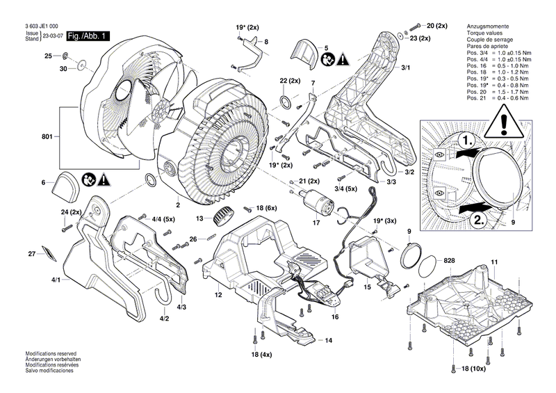 New Genuine Bosch 160111C4BW Sticker