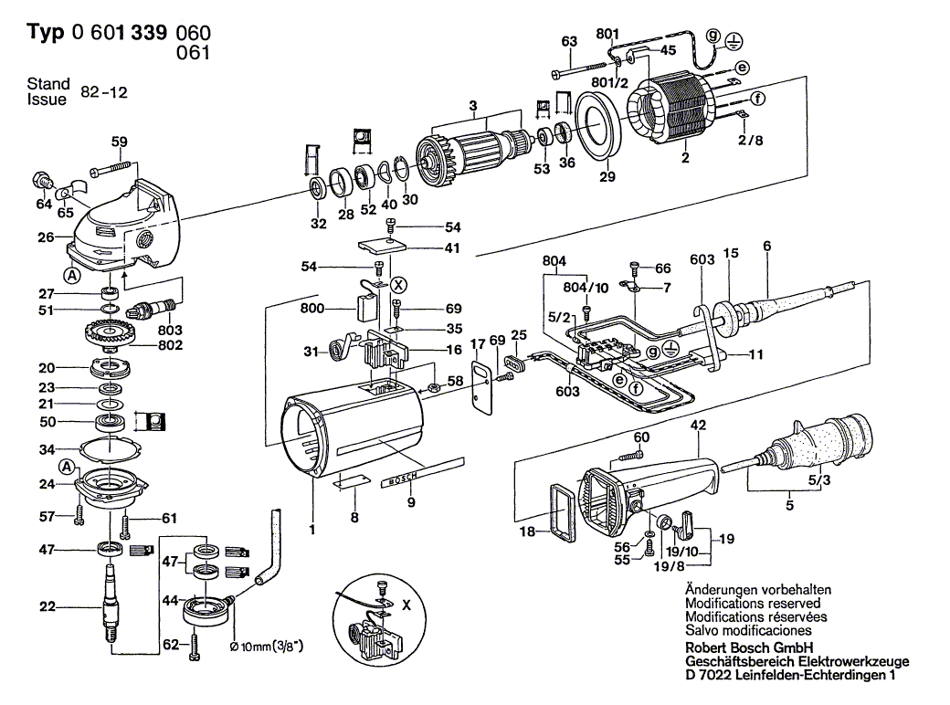 New Genuine Bosch 1601300004 Clamp