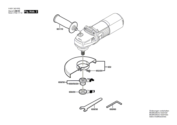 New Genuine Bosch 1602025027 Auxiliary Handle