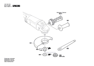 New Genuine Bosch 1602025051 Auxiliary Handle