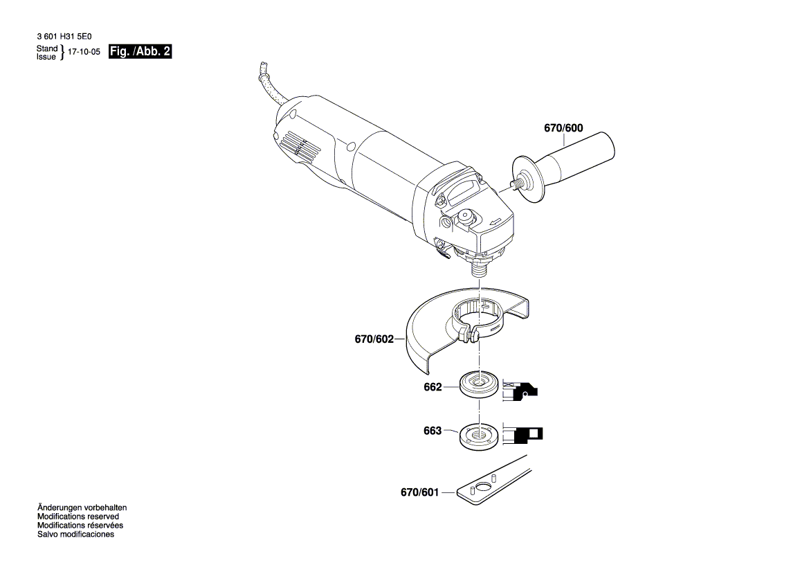 New Genuine Bosch 1602025098 Auxiliary Handle
