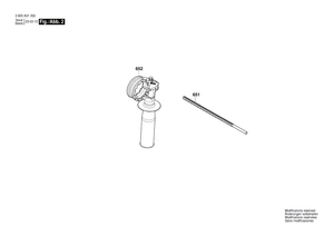 New Genuine Bosch 16020250B0 Auxiliary Handle