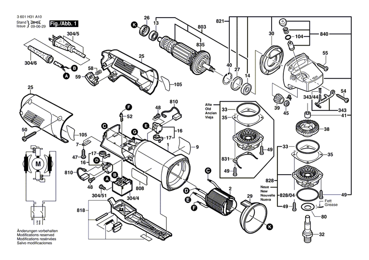 New Genuine Bosch 1602026072 Switch Button