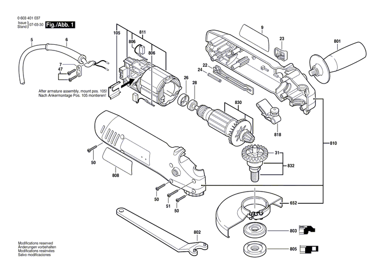New Genuine Bosch 1602026077 Switch Handle